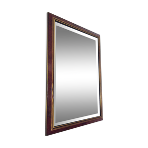 Miroir biseauté en bois