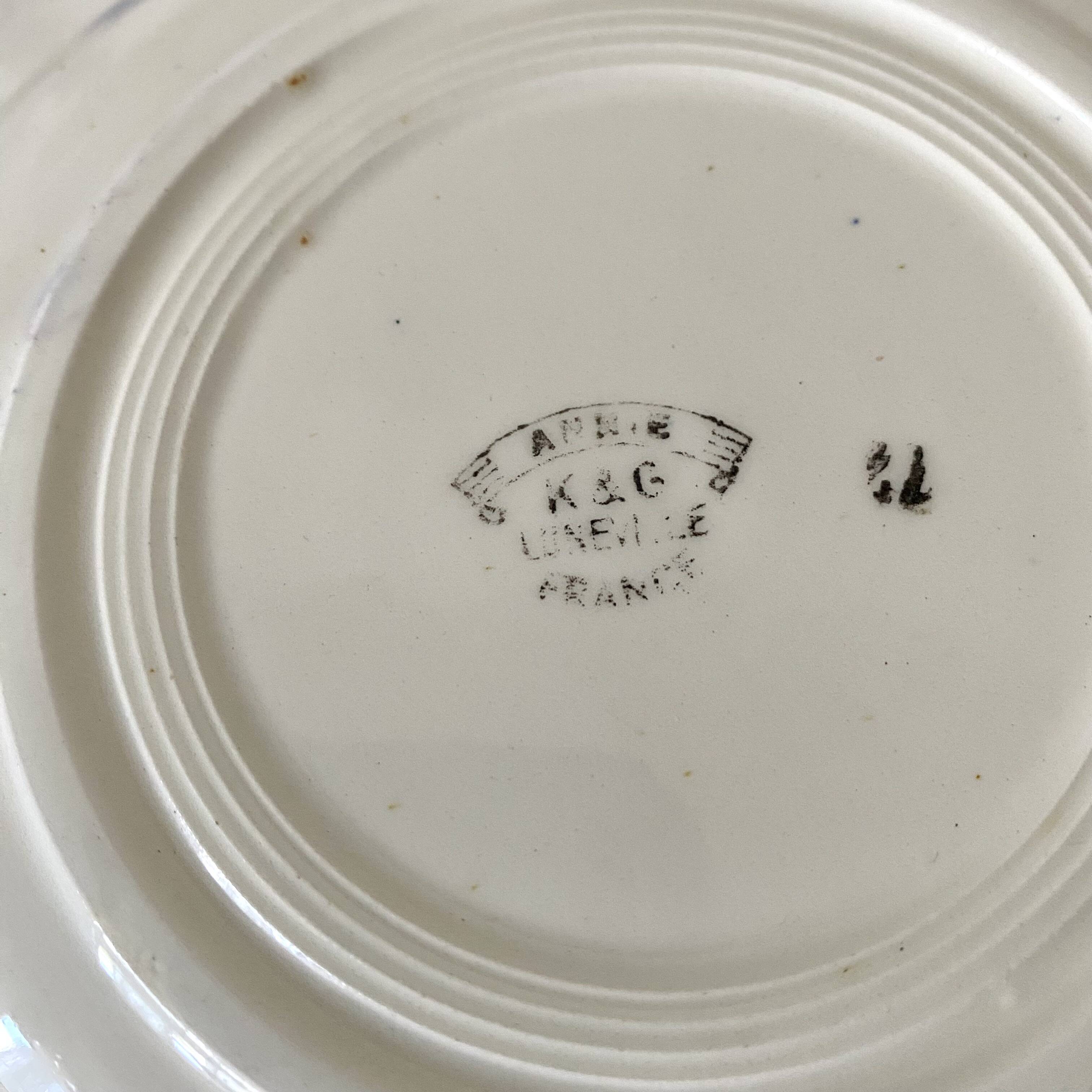 Luneville Annie soup plates