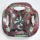 Vintage Brown Murano Glass Ashtray / Catchall by Fratelli Toso with Murrines