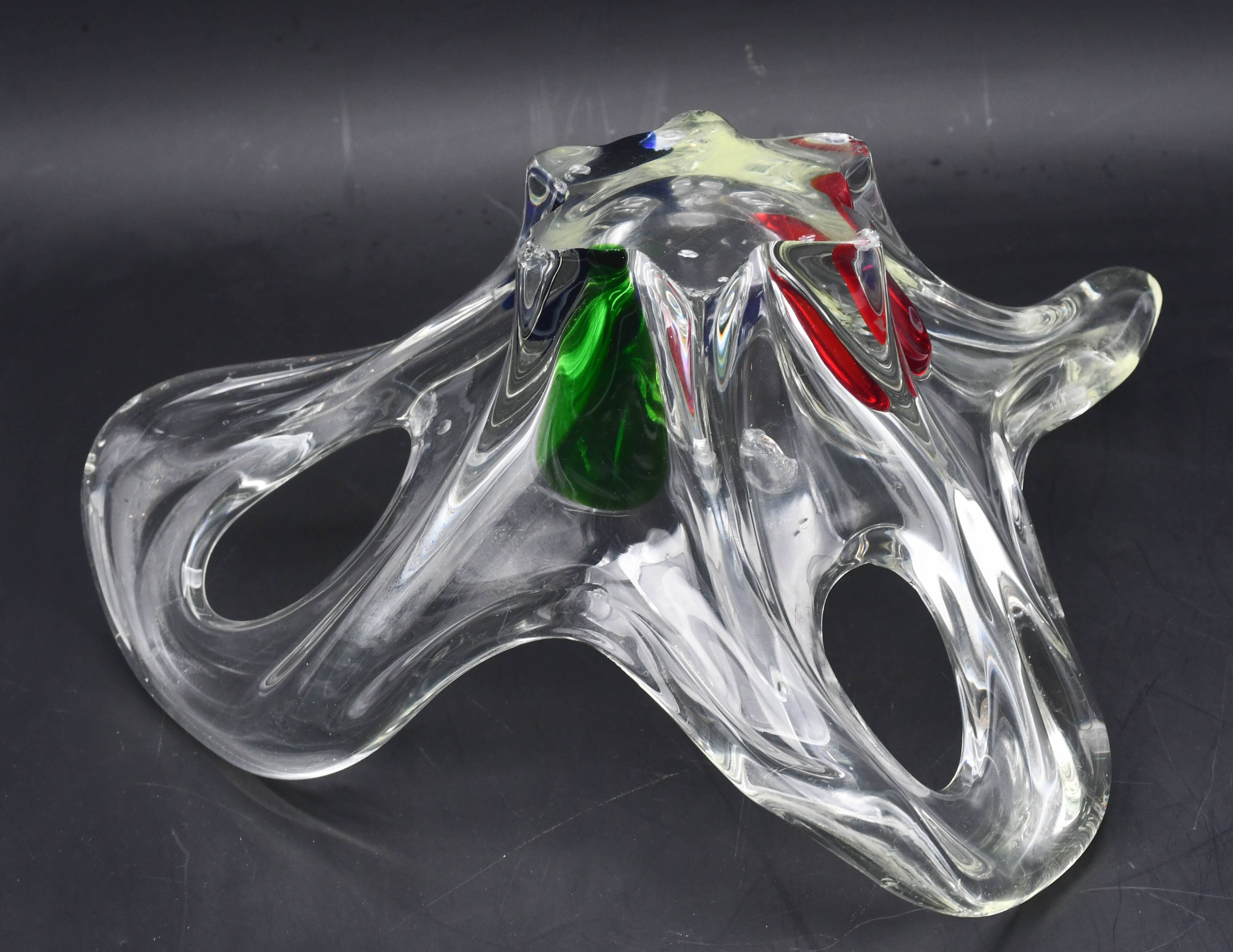 Midcentury Murano glass vase, 1970s