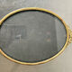 Antique metal gold colored oval picture frame brass 21.5 cm x 15.5 cm