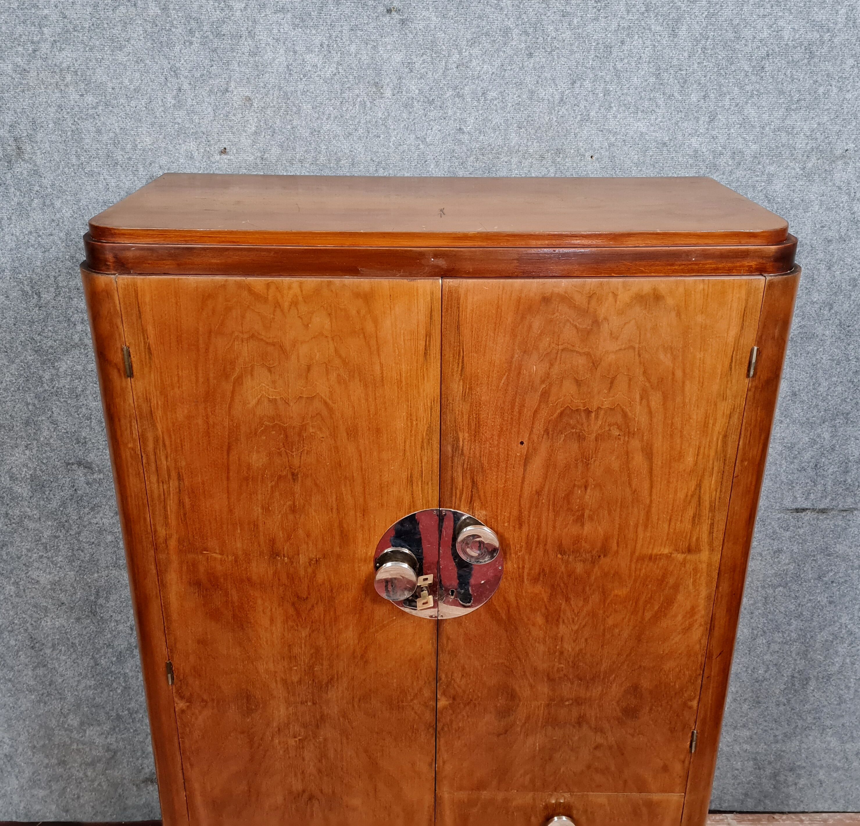 Art Deco period walnut cabinet circa 1920-1930