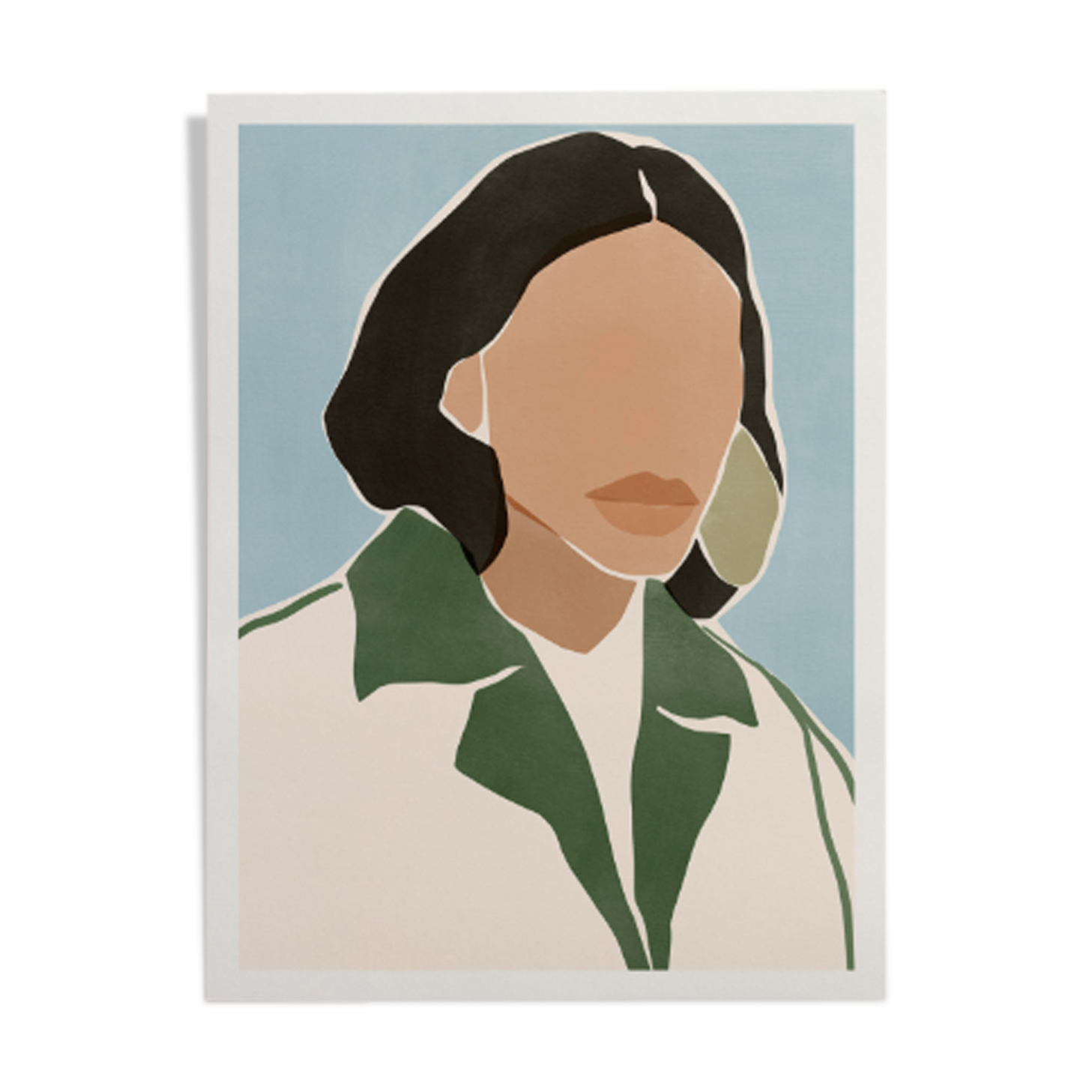Poster "Blue Sky, Neat Girl" by Sacred Frangine