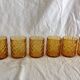 Série de 6 verres vintage "ananas"