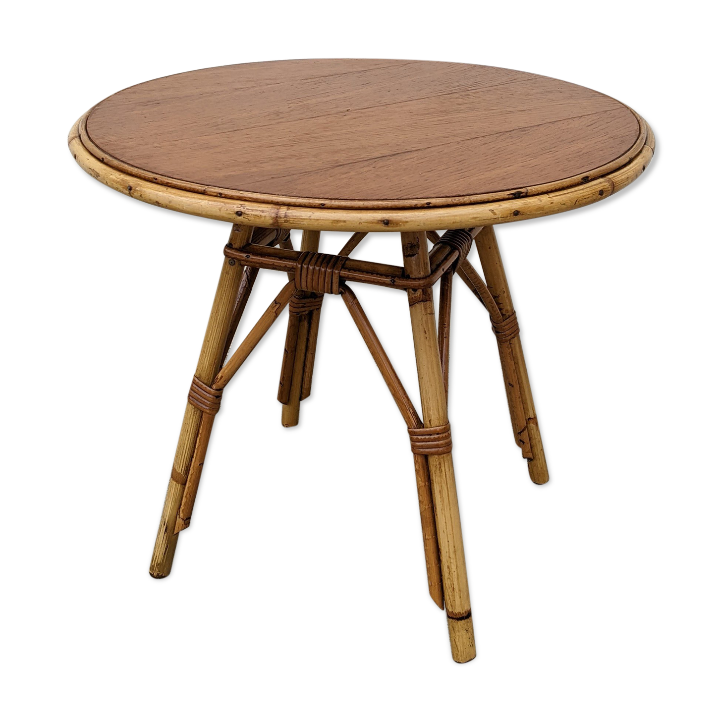 Small rattan coffee table