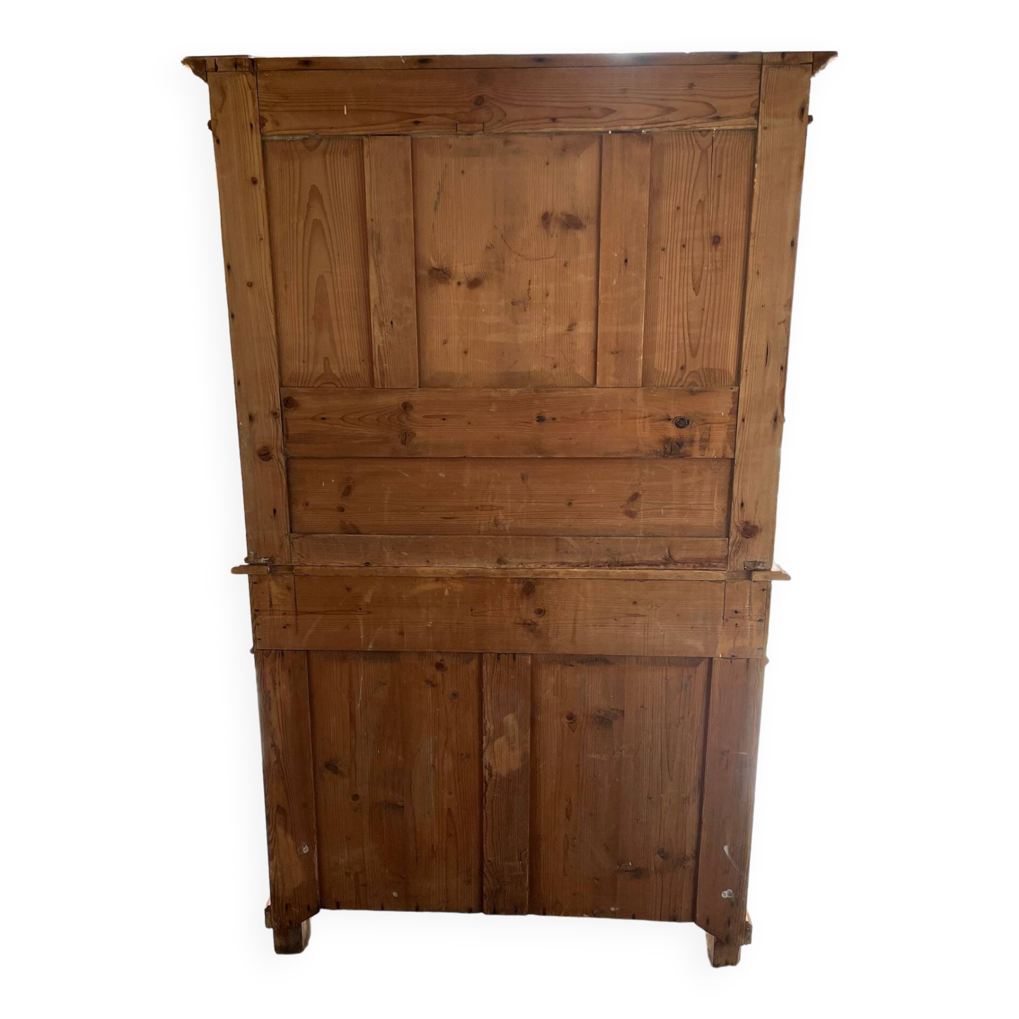Antique 2-part pine sideboard