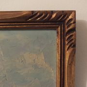Avignon, the Saint Bénezet bridge, oil painting on panel signed B. Theaux
