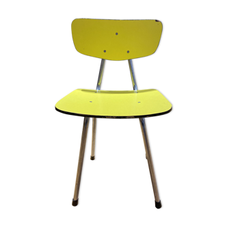 Yellow chair in child formica