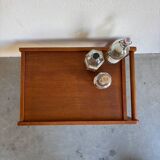 Vintage Danish bar trolley in teak