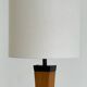 Italian mid-century teak table lamp