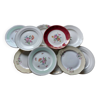 Mismatched lot 10 stamped plates