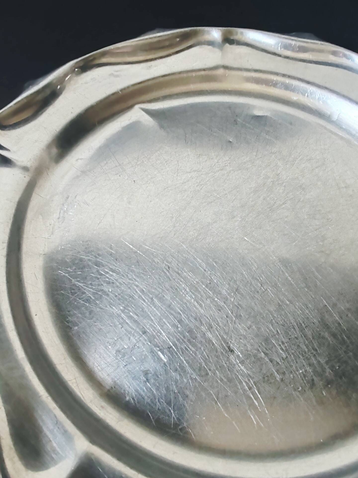 Round Silver-Plated Serving Dish 20 cm Ideal for 18 cm Cake