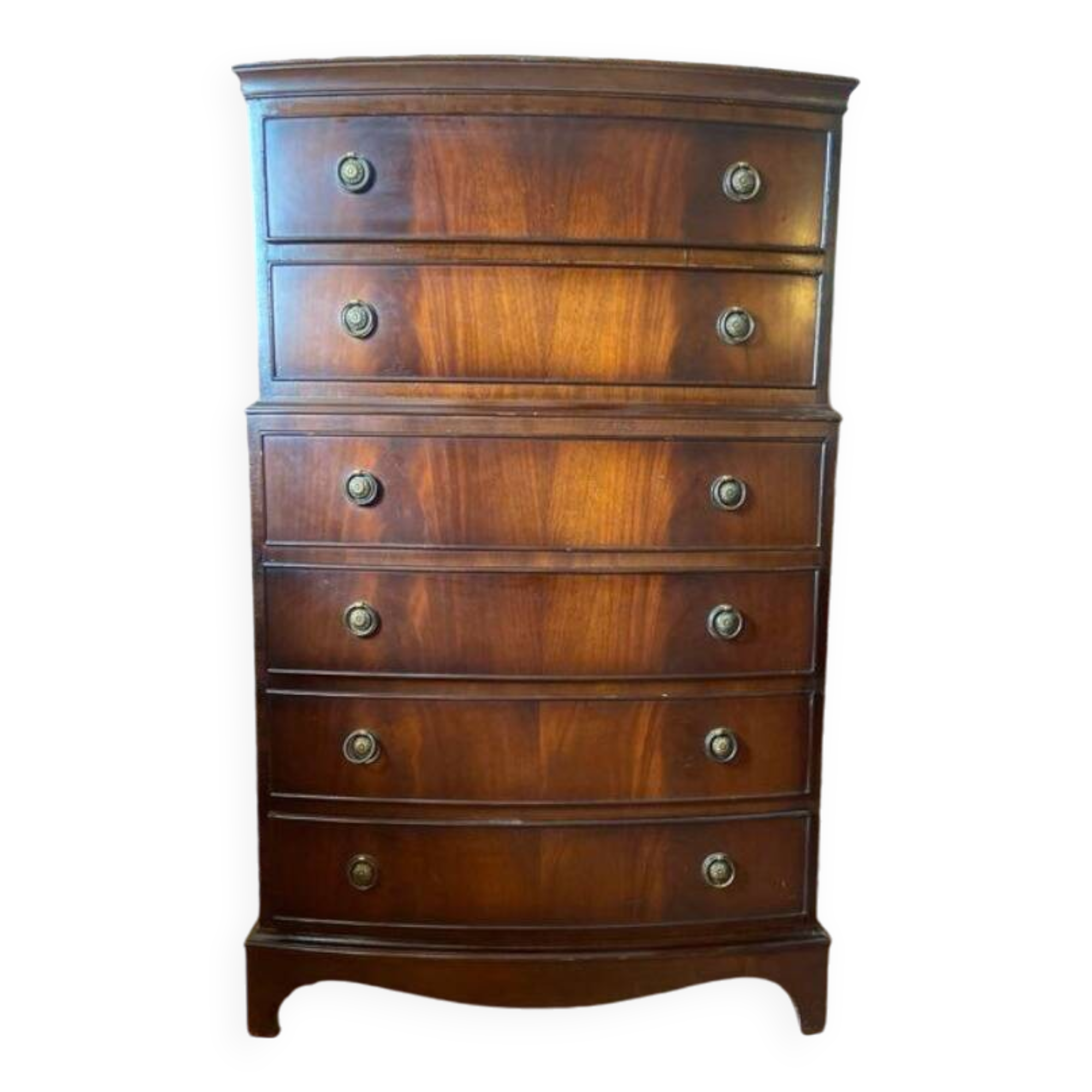 Large English chest of drawers - mahogany