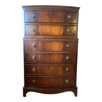 Large English chest of drawers - mahogany