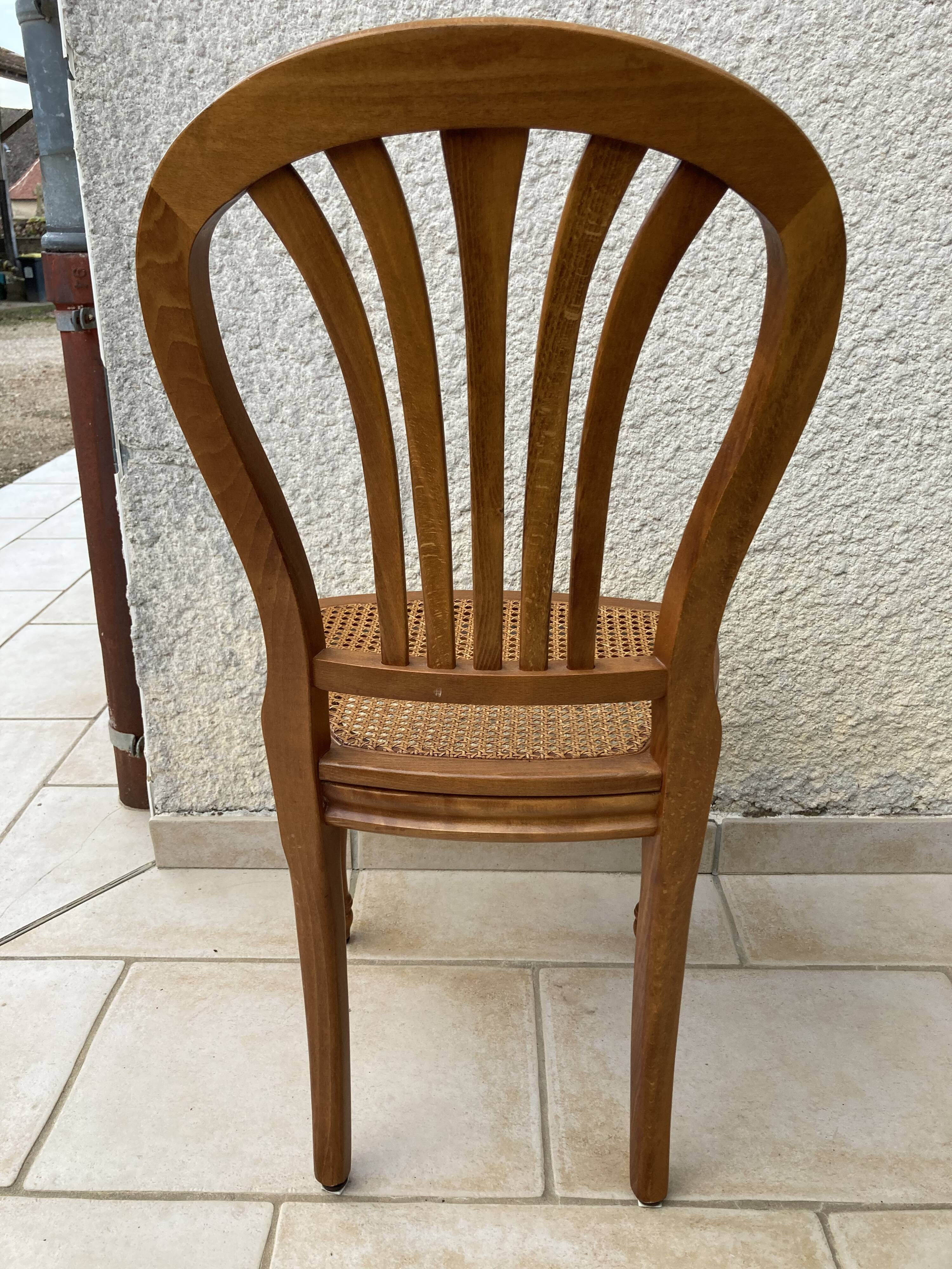 Série de 6 chaises louis philippe montgolfière