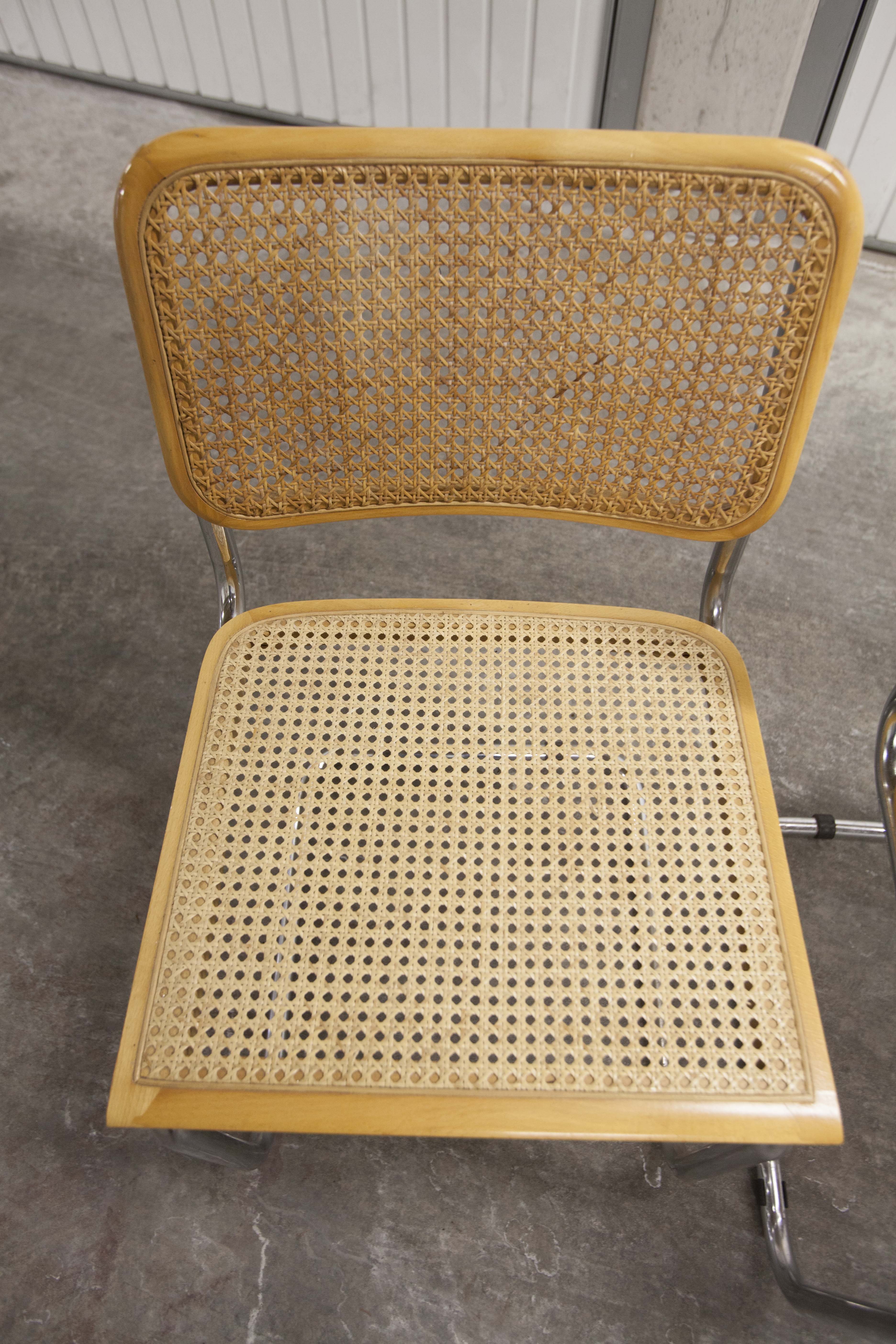 Set of 6 chairs by Marcel Breuer B32