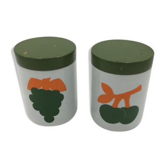 Ceramic container duo