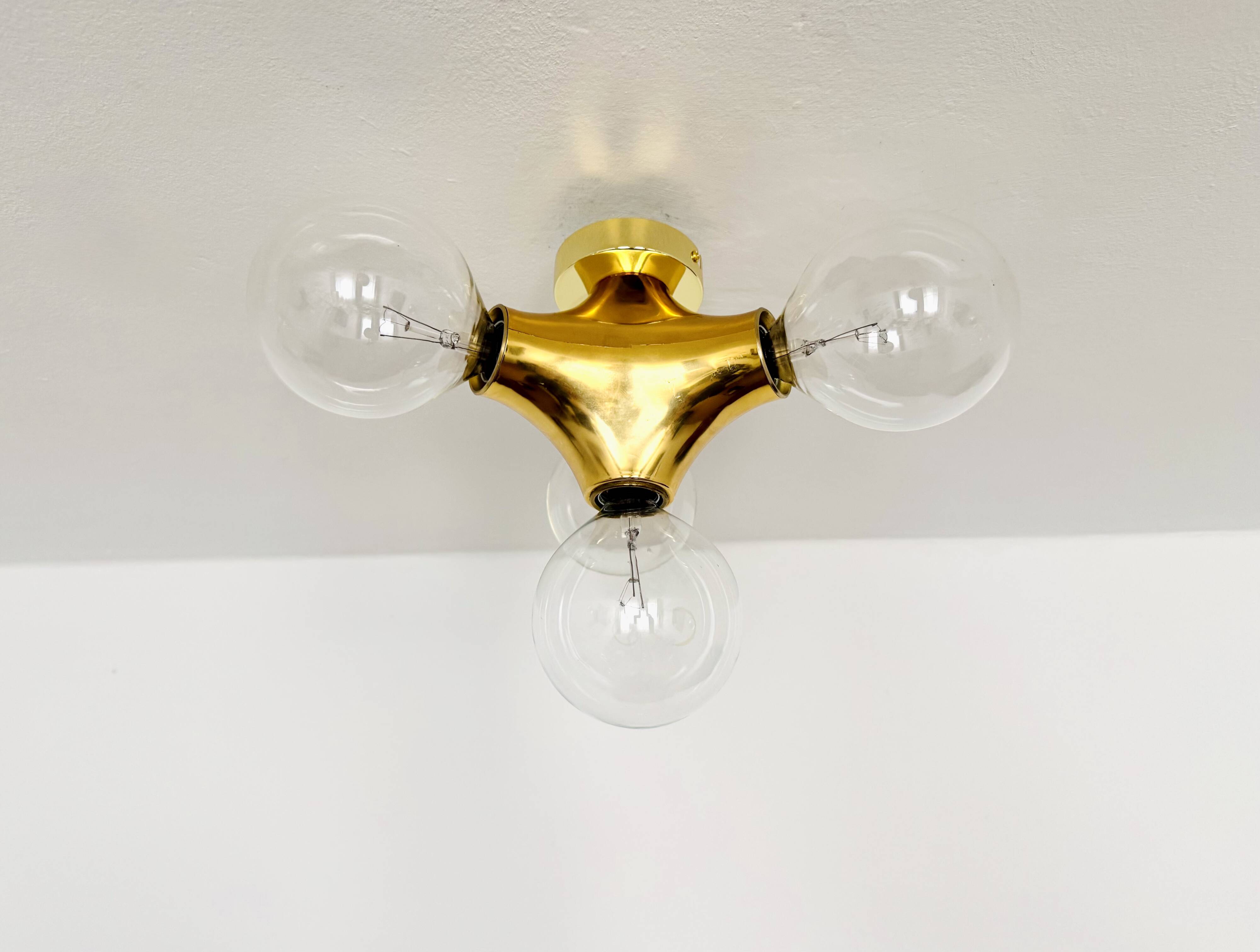 1 des 2 lampes encastrées Sputnik Gemini par Gebrüder Cosack