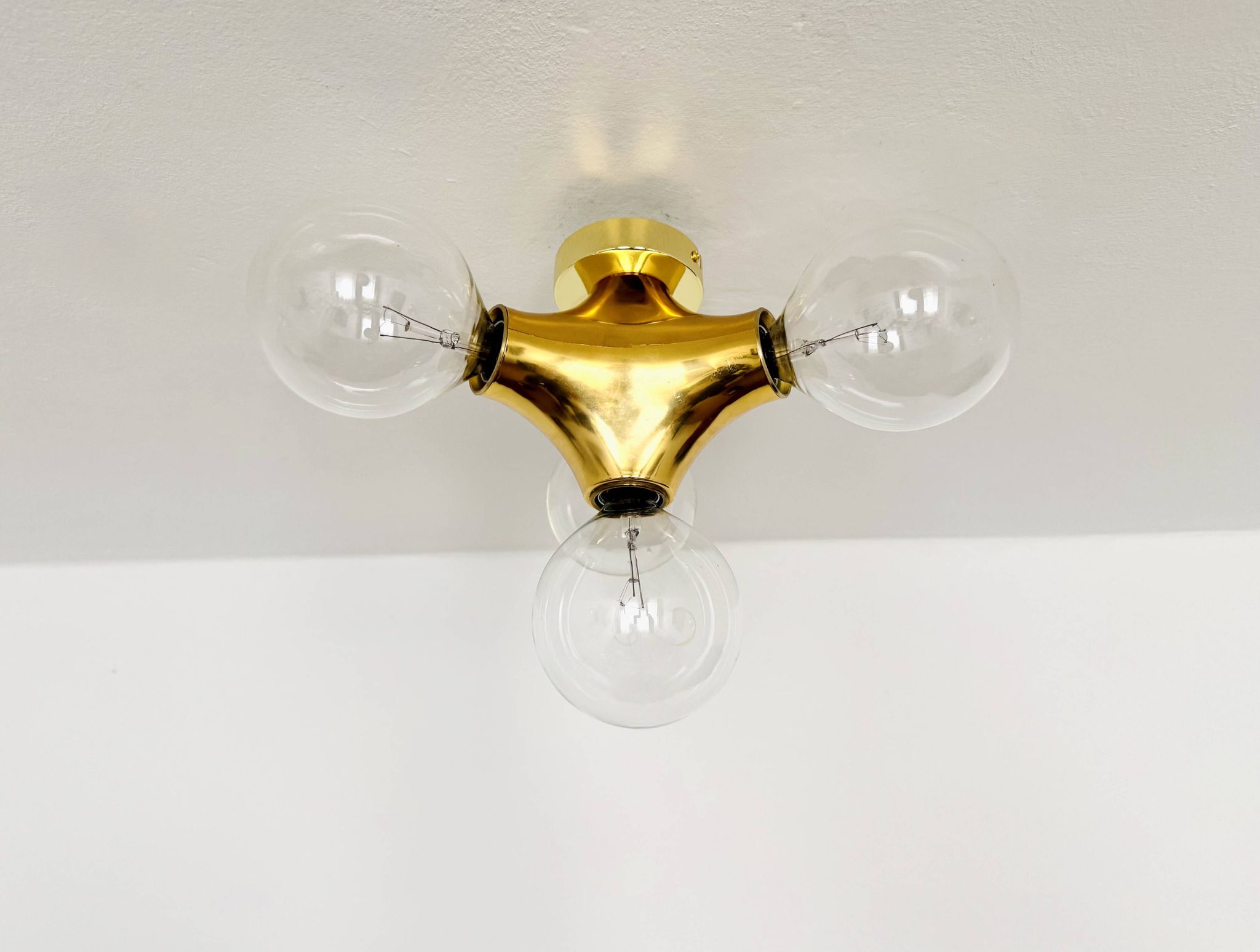 1 of 2 Sputnik Gemini Flush Lamps by Gebrüder Cosack