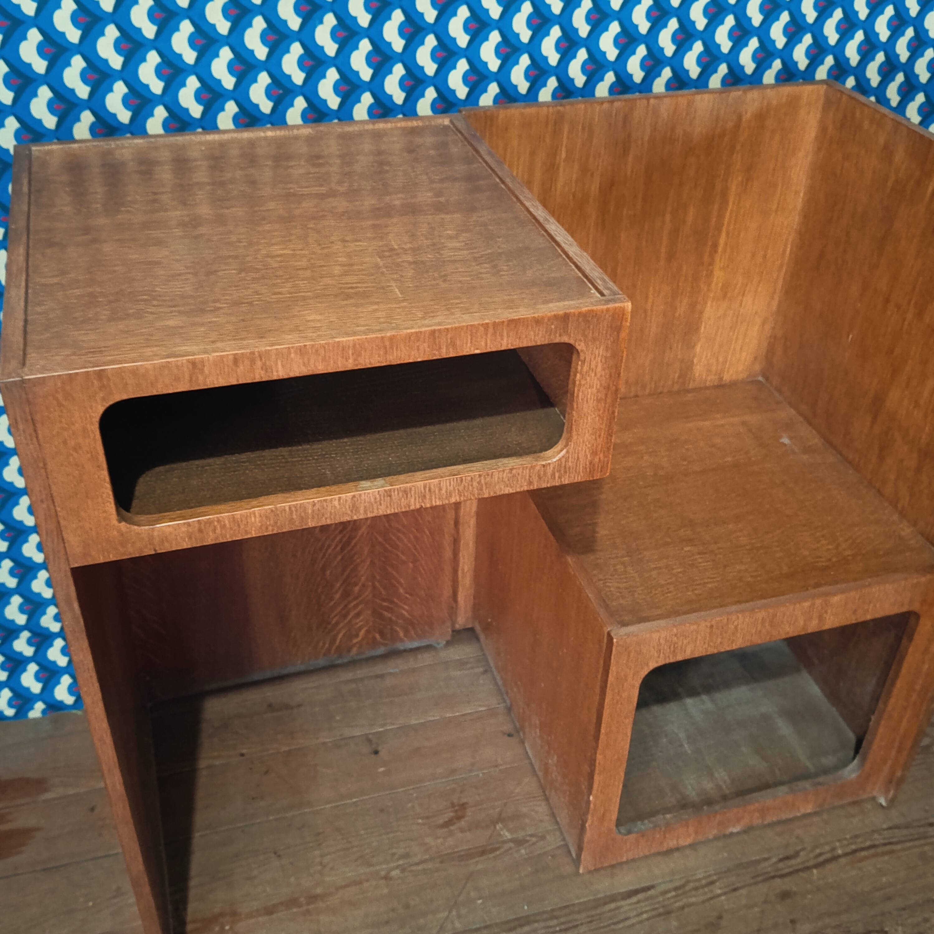 Vintage folding telephone table