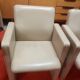 SUPERBE PAIRE DE FAUTEUILS EN CUIR POLTRONA FRAU MODELE THF COULEUR CREME