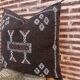 Handwoven cactus silk cushion cover: Berber bohemian cushion