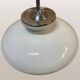 Opaline glass pendant lamp for recycled kitchen counter, vintage glass lampshade, 1960