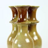 Tripple Vase In Ceramics, Czechoslovakia 1960s