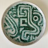 Vintage ceramic plate, 60s design
