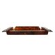 Hollywood regency brass and tortoiseshell lucite tray, Italy 1970s