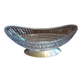 Oval cup on crystal stand