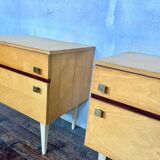 Pair of vintage bedside tables / nightstands