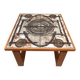 Vintage Danish ceramic teak side table Ox-Art Trioh 'Square'