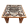 Vintage Danish ceramic teak side table Ox-Art Trioh 'Square'