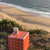 Cube side table - ceramic tiles