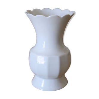 Vase blanc Bareuther Waldsassen années 50