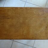 Old brutalist wood stool