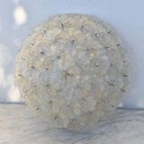 Murano Gold Ceiling Light Flower by Seguso for Venini, Italy, 1960s