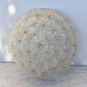 Murano Gold Ceiling Light Flower by Seguso for Venini, Italy, 1960s