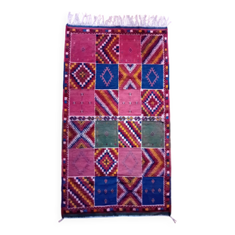 Handmade Berber Taznakht Kilim Rug 213x116cm