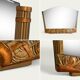 Miroir biseauté trapèze art déco 1920 88x67