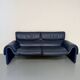 De Sede ds-2011 vintage leather sofa for 2/3 people, 1980s design.