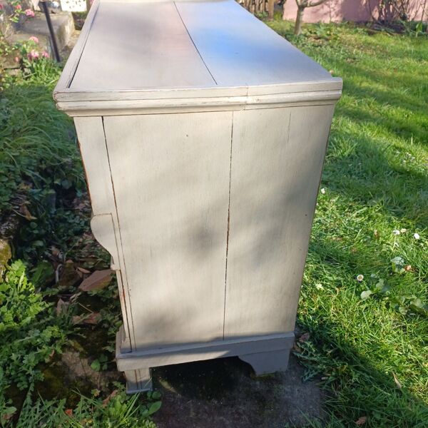 Petite commode de chambre ancienne patiné 3 tiroirs