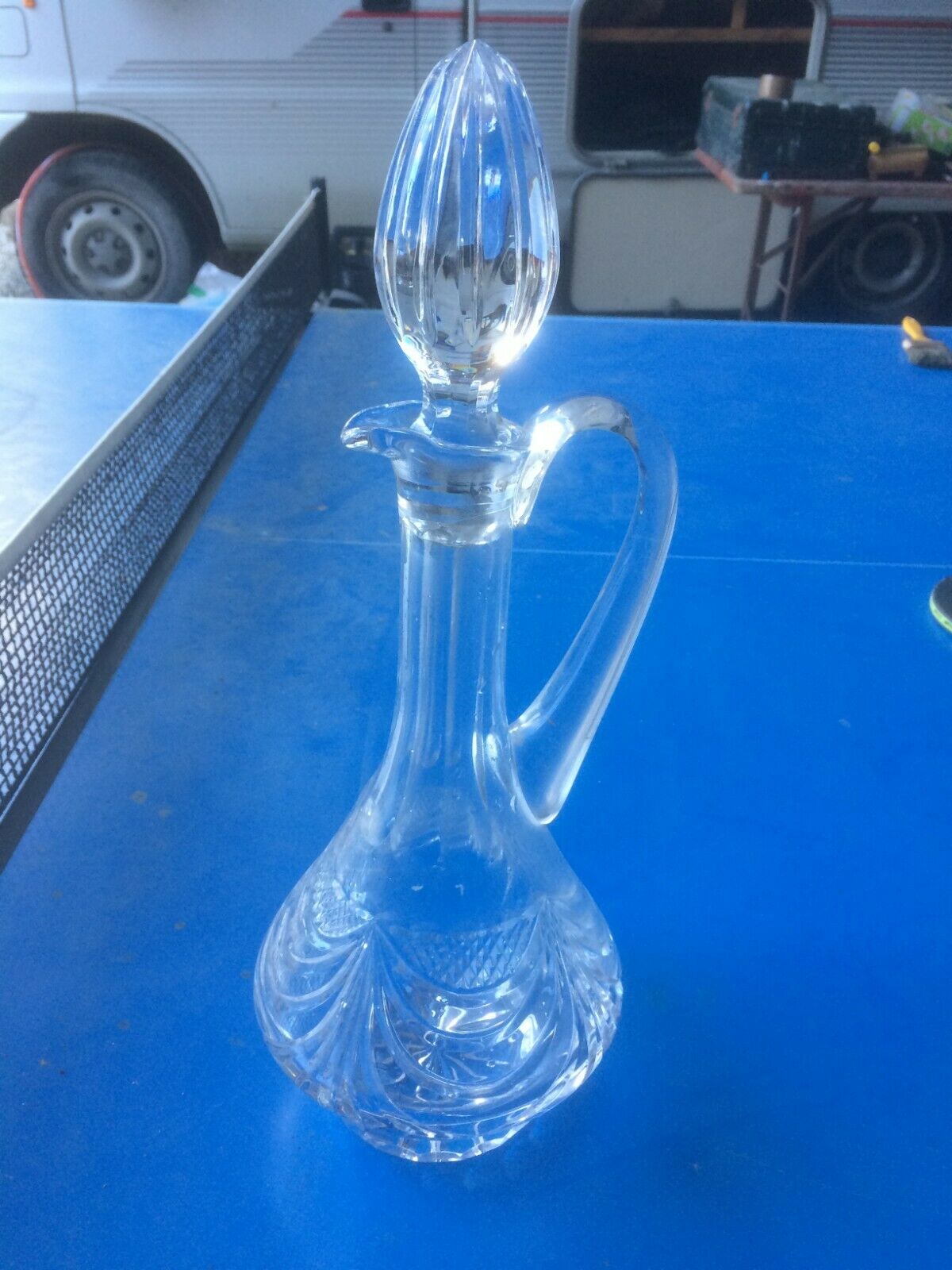 Lot of 2 crystal carafe