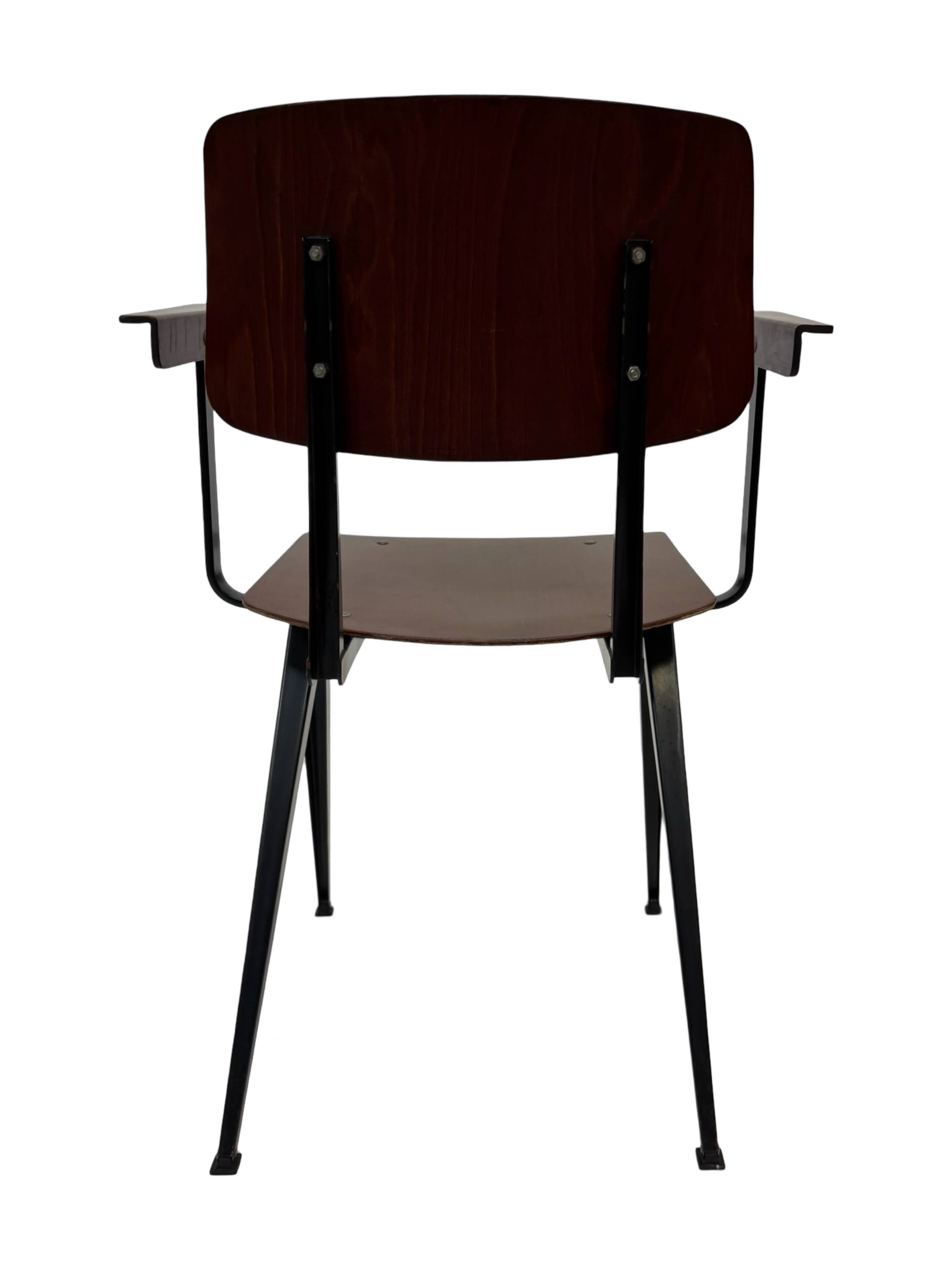 Vintage Galvanitas S16 chair with armrests, 1960 Netherlands Design