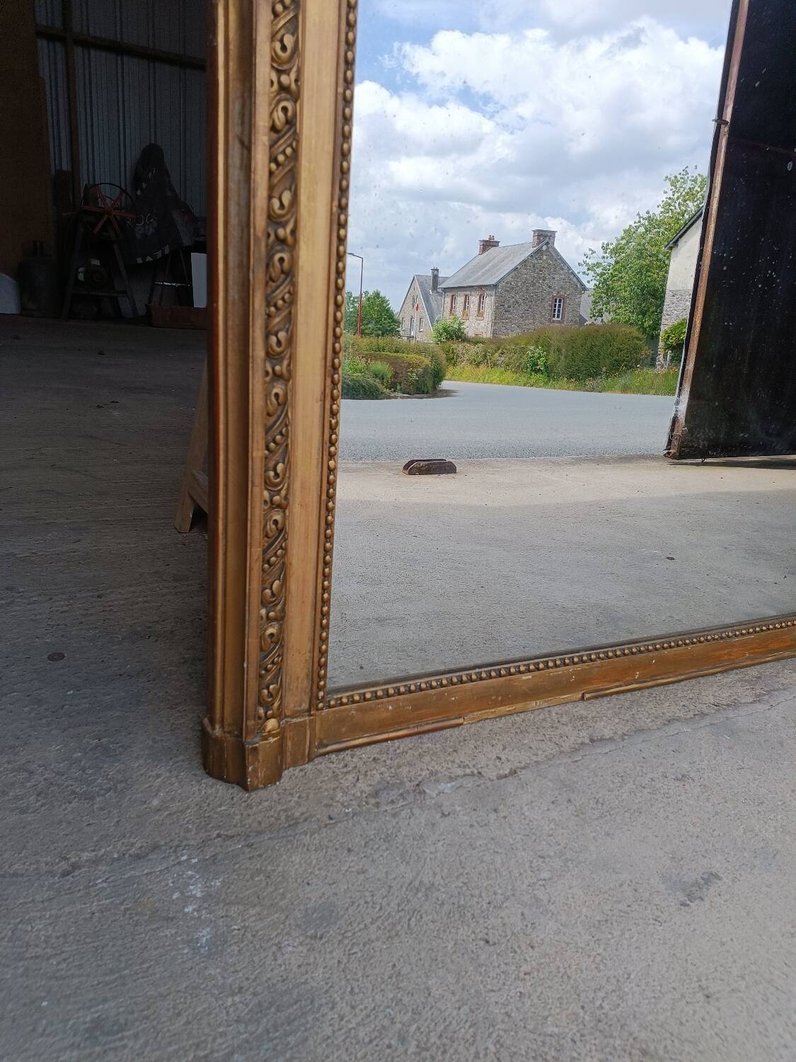 Antique Louis Philippe mirror 132/120 cm