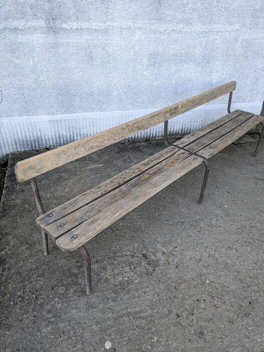 School bench with backrest