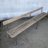 School bench with backrest