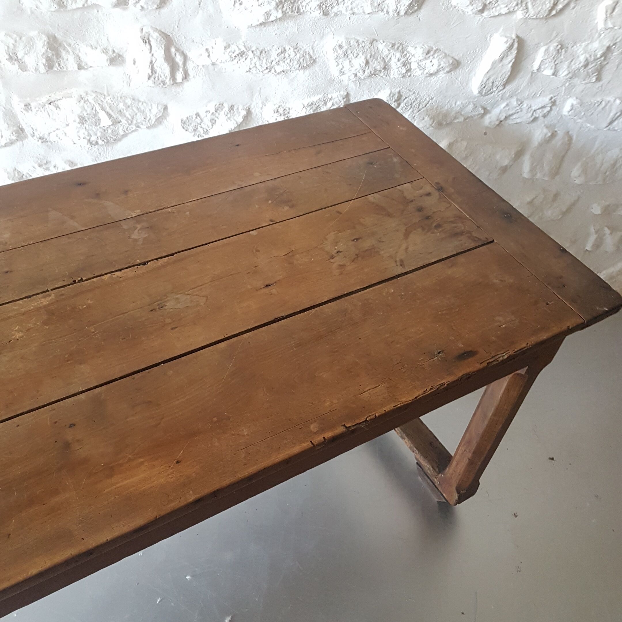 Beautiful farmhouse narrow table in solid wood