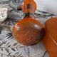 GLASS PASTRY CHIMNEY TRIM SIGNED LEGRAS